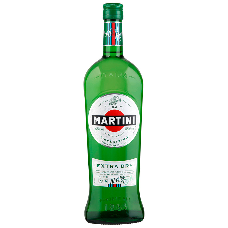 Изображение товара Вермут Martini Extra Dry белый сухой 18% 0.5 л Италия