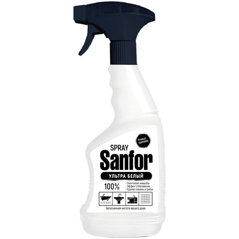 Изображение товара Sanfor Универсальный спрей для чистки сантехники 500мл без аромата