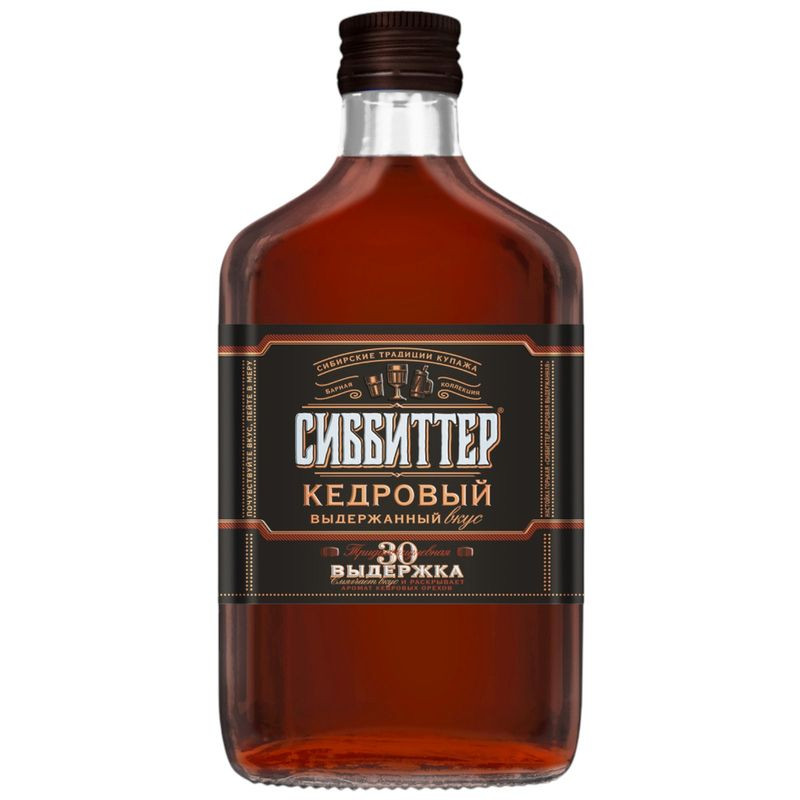 Изображение товара Настойка Sibbitter кедровая выдержанная 35% 250мл натуральный вкус кедра