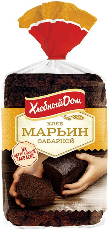 Изображение товара Хлеб заварной Хлебный Дом Марьин 350 г натуральный свежий