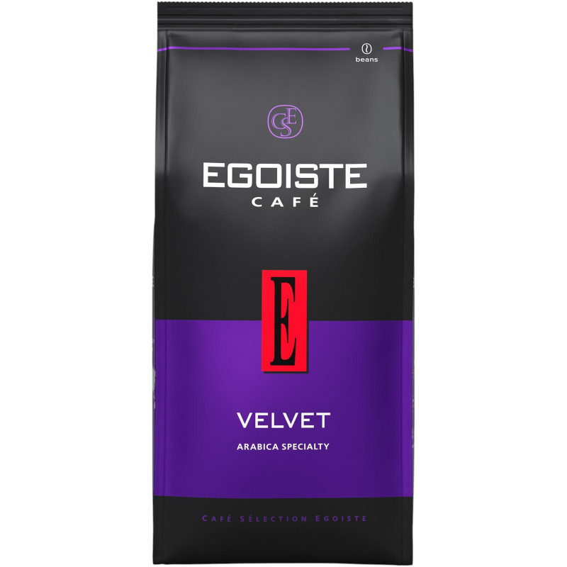 Изображение товара Кофе Egoiste Velvet натуральный жареный в зёрнах, 800г