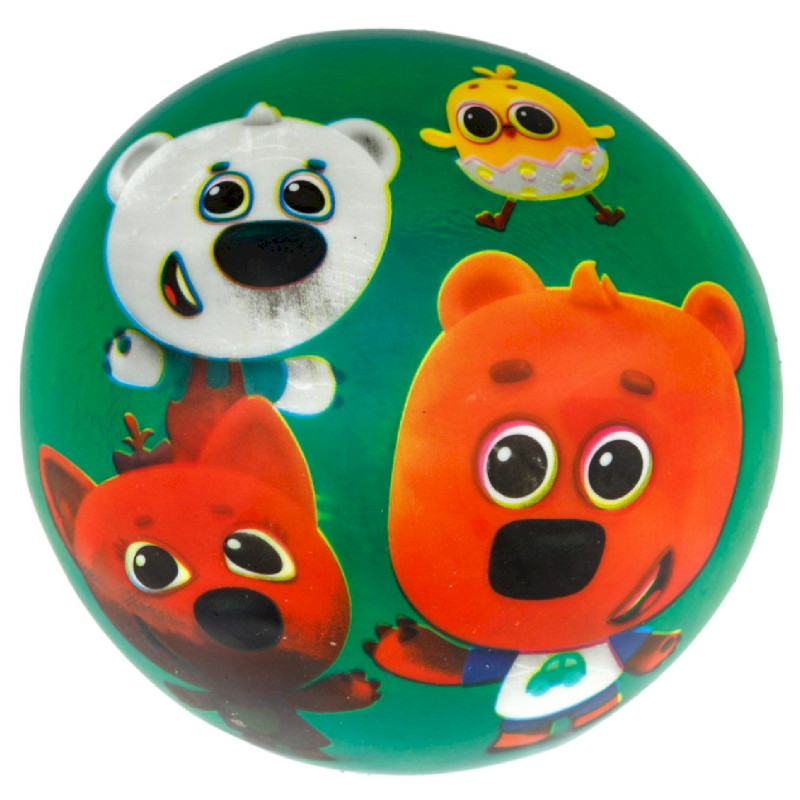 Изображение товара Мини мяч 1Toy Мишки 15 см — яркая и прочная игровая игрушка для детей