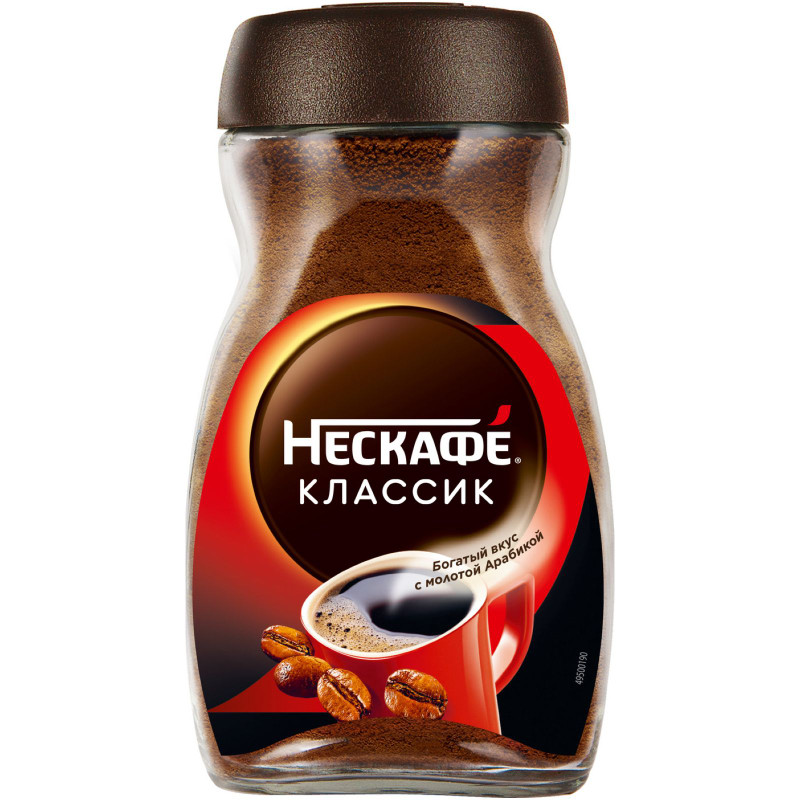 Изображение товара Кофе Nescafe Classic растворимый с добавлением молотого, 95г