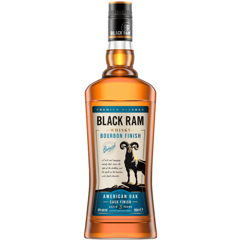 Изображение товара Виски Black Ram Bourbon Finish 3 летний 40 0.5л Болгария