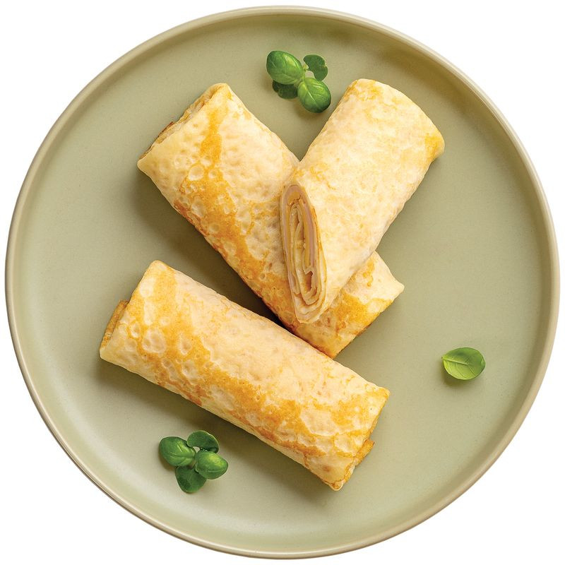 Изображение товара Блинчики с ветчиной и сыром Перекрёсток Select 240г быстрый перекус