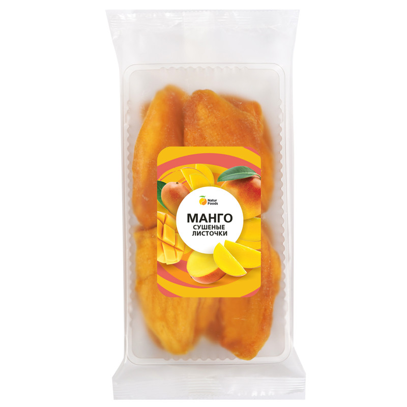 Изображение товара Цукаты из манго Naturfoods, натуральный фруктовый десерт, 300 г