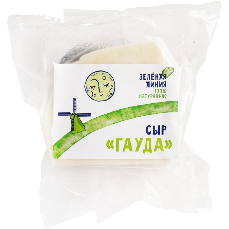 Изображение товара Сыр полутвёрдый гауда 45% Зелёная Линия