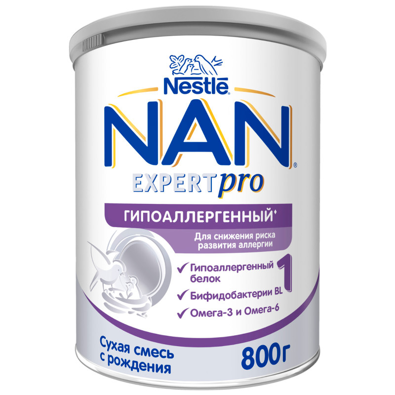 Изображение товара Смесь Nan 1 Optipro гипоаллергенный с рождения, 800г