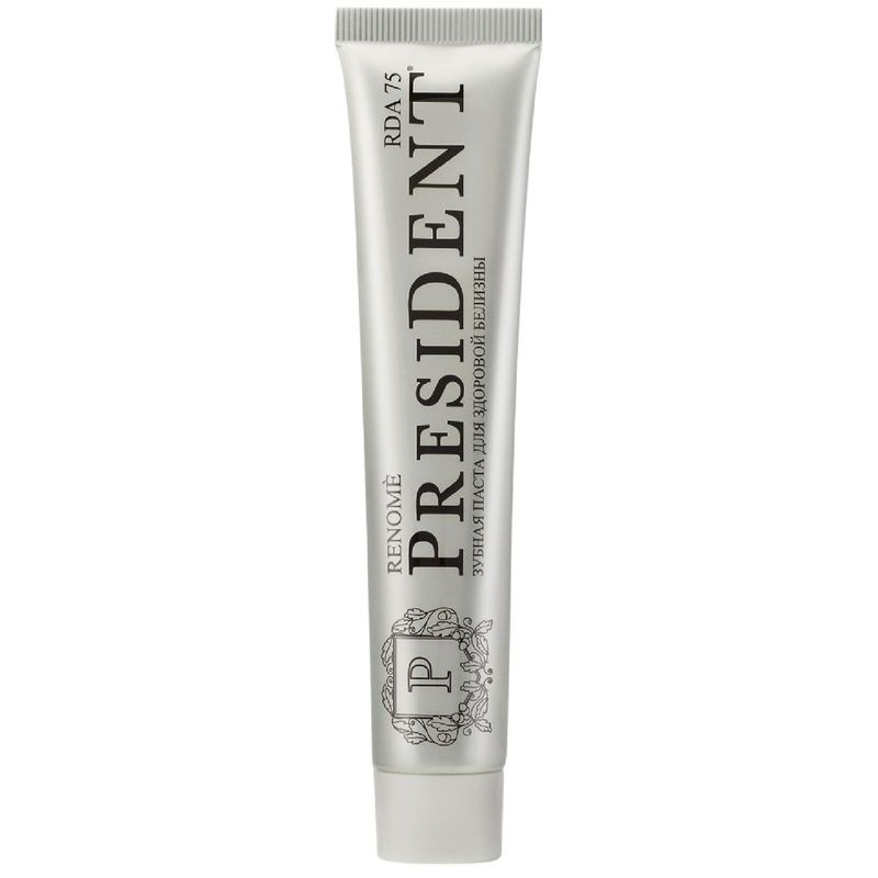 Изображение товара Зубная паста President Renome для безопасного отбеливания 75г