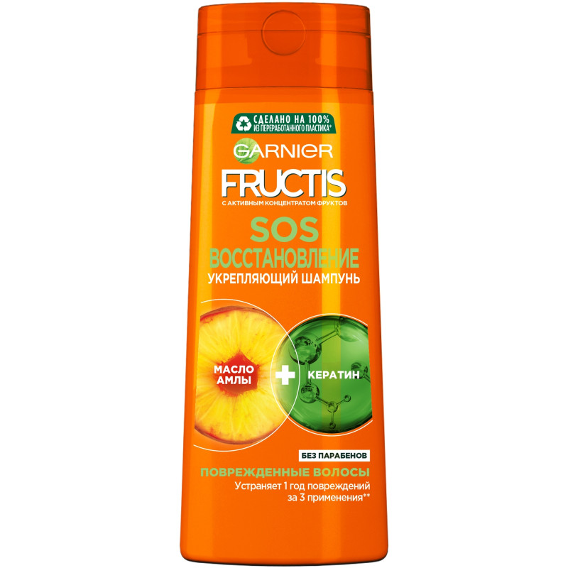 Изображение товара Шампунь Garnier Fructis SOS восстановление укрепляющий для поврежденных волос 400 мл