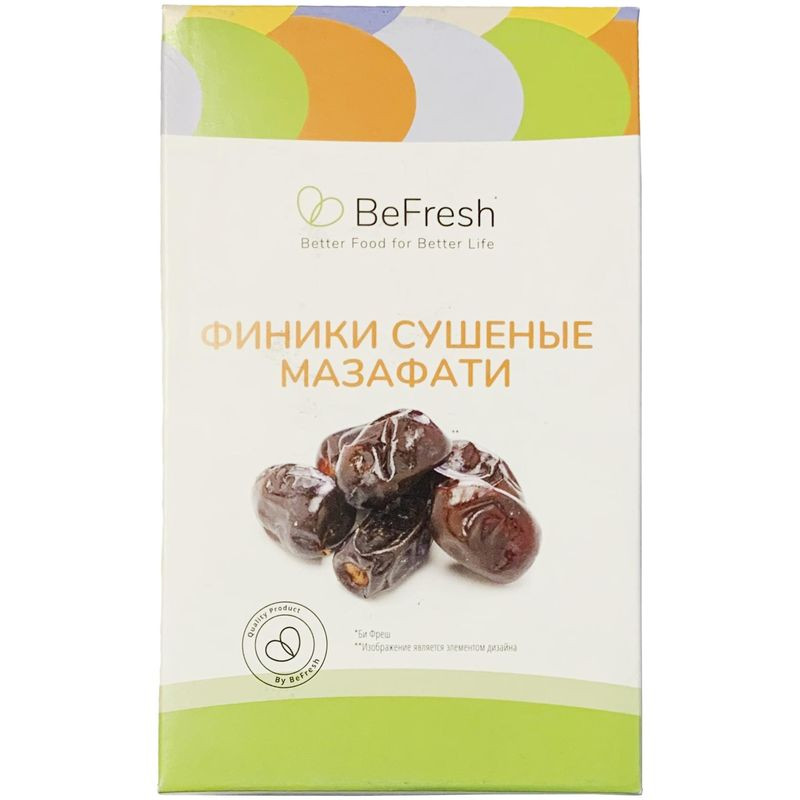 Изображение товара Финики Befresh Мазафати сушёные 550г натуральный продукт