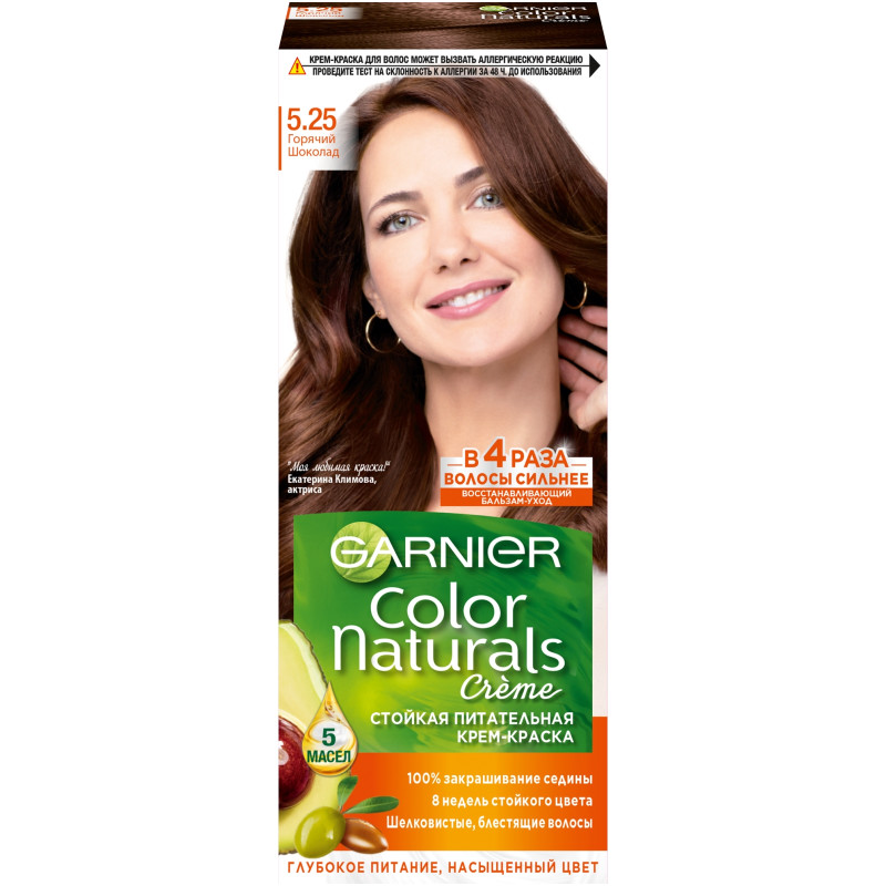 Изображение товара Краска для волос Garnier Color Naturals горячий шоколад 5.25