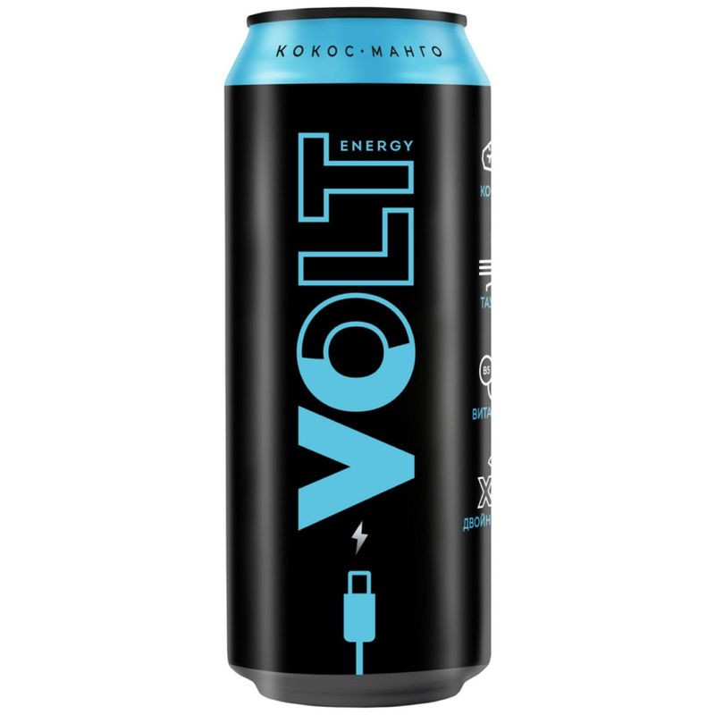 Изображение товара Энергетический напиток Volt Energy Кокос и Манго 450 мл