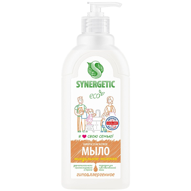 Изображение товара Мыло жидкое Synergetic миндальное молочко, 500мл