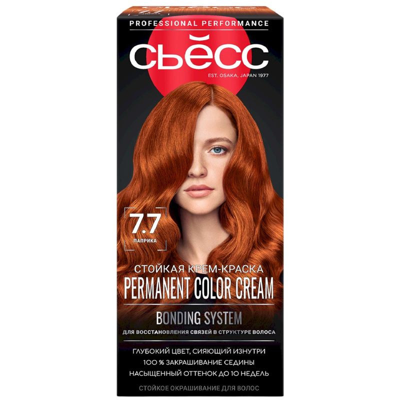 Изображение товара Крем-краска для волос Сьёсс Color 7-7 Паприка 115мл стойкое окрашивание