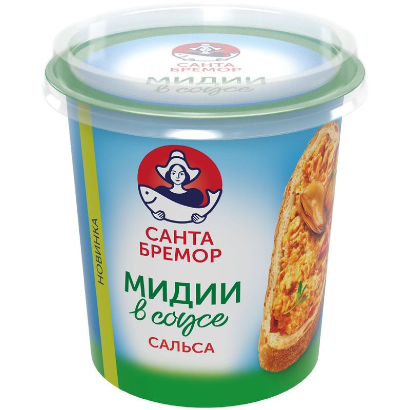 Изображение товара Паста Санта Бремор Сальса из мяса мидии 150г - маринованные морепродукты