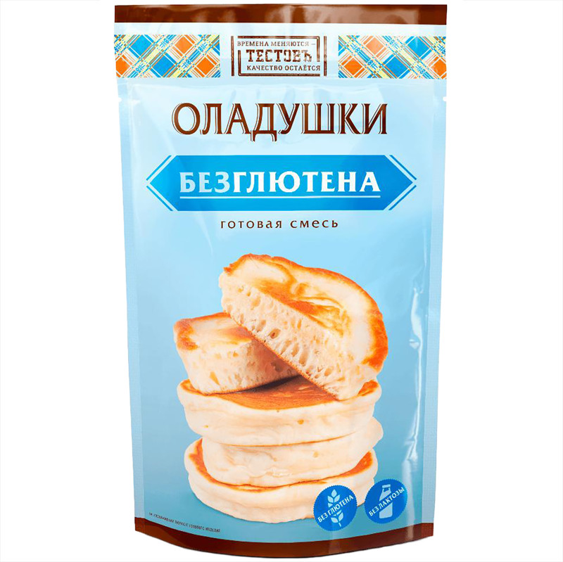 Изображение товара Смесь Тестовъ для приготовления оладий безглютеновая, 250 г