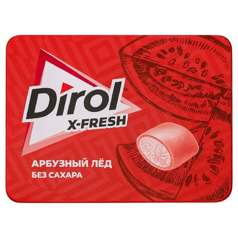 Изображение товара Жевательная резинка Dirol X-Fresh Арбузный лёд без сахара 16 г