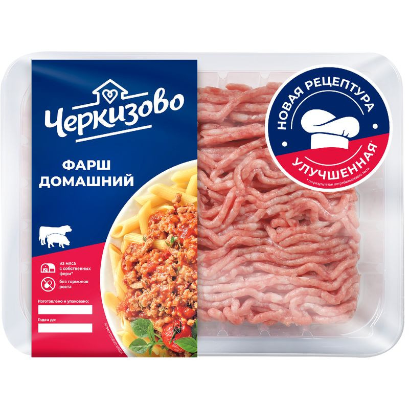 Изображение товара Фарш Черкизово домашний охлажденный 400 г говядина и свинина