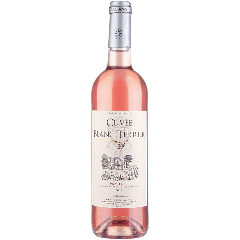 Изображение товара Вино розовое сухое Cuvee Blanc Terrier 12.5% 750 мл из Франции