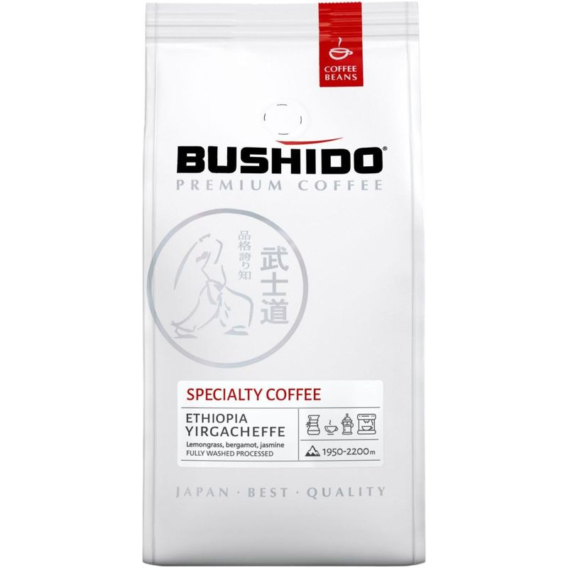 Изображение товара Кофе Bushido Specialty Coffee в зёрнах, 227г - высококачественная арабика