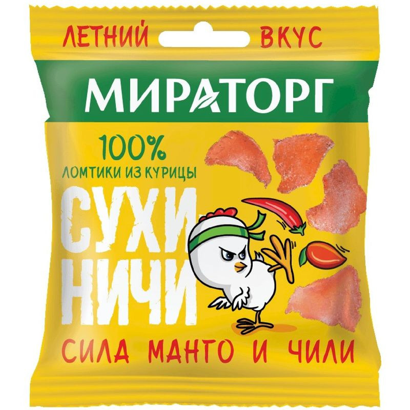 Изображение товара Сухиничи из куриного филе Мираторг Манго-чили 40г вкусное быстрое блюдо