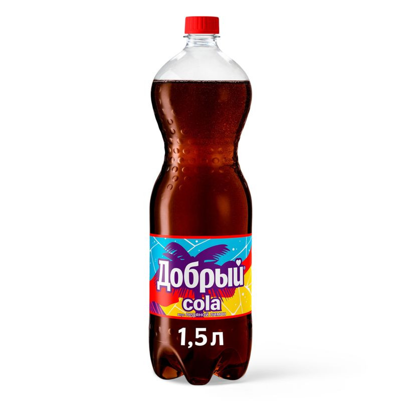 Изображение товара Газированный напиток Добрый Cola Ледяной лимон 1.5л освежающий вкус