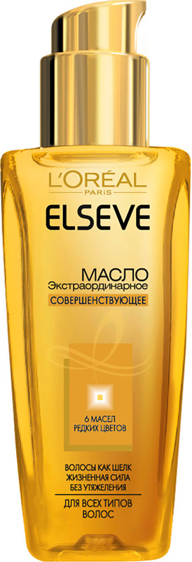 Изображение товара Масло для волос Elseve Экстраординарное 6 масел, 100мл