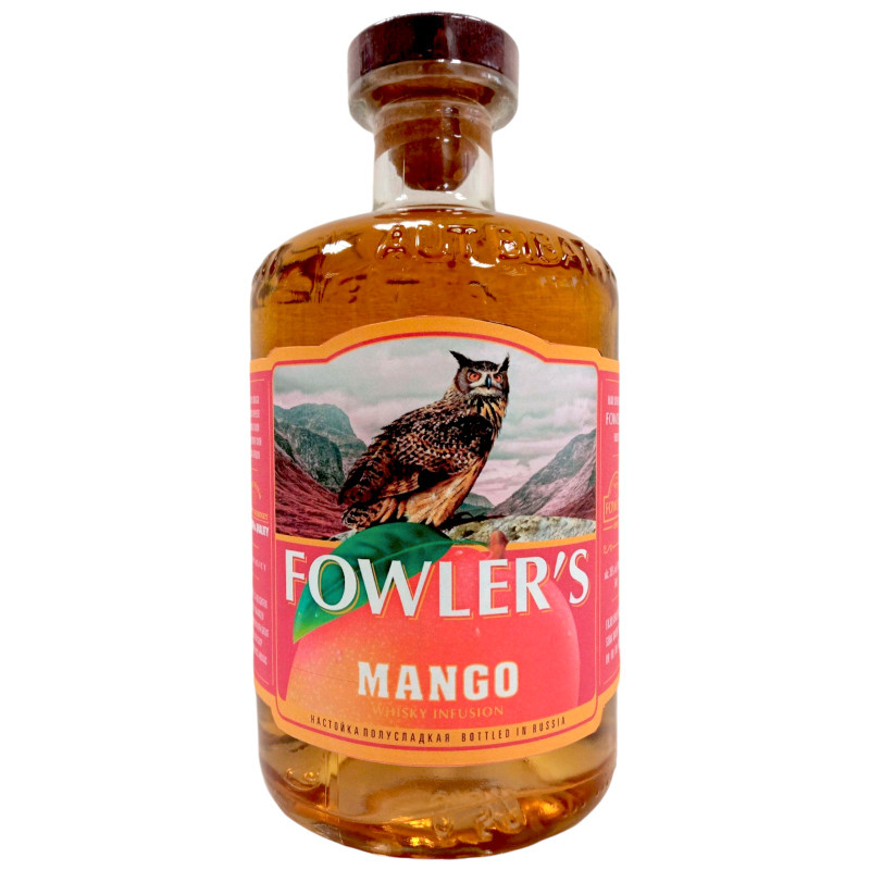 Изображение товара Настойка Fowlers Mango полусладкая 35% 500 мл Розалко, Россия
