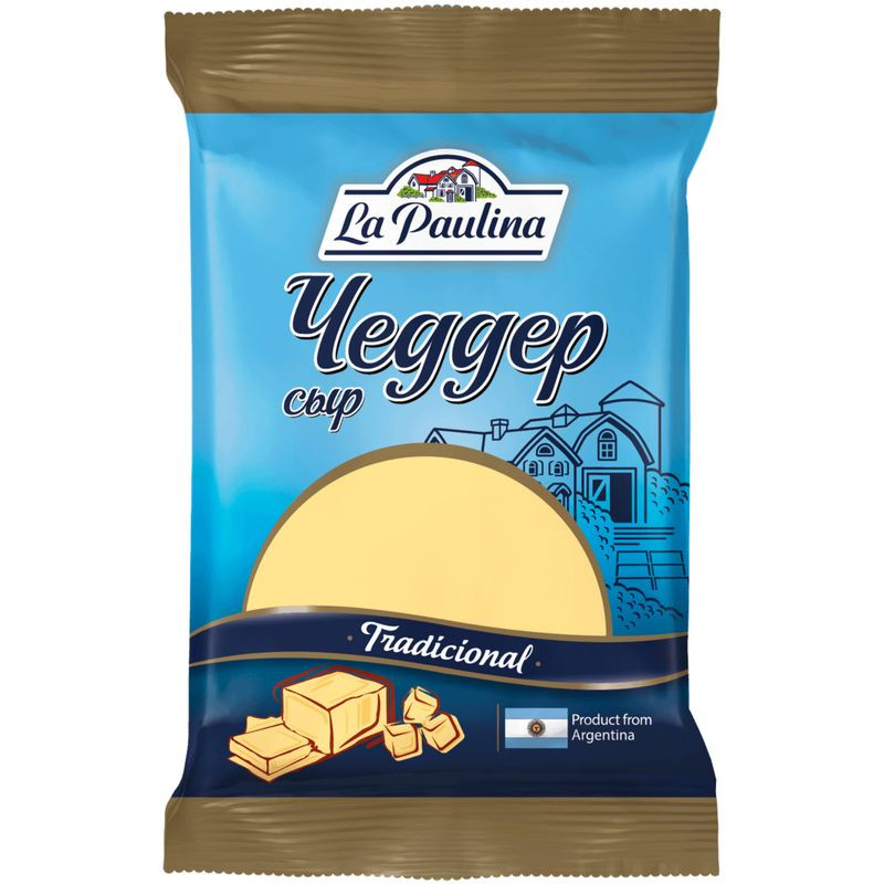 Изображение товара Сыр Чеддер La Paulina 48% 180г полутвердый российский