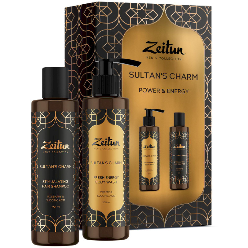 Изображение товара Набор подарочный для мужчин Zeitun Sultan's Charm Шампунь и Гель для душа