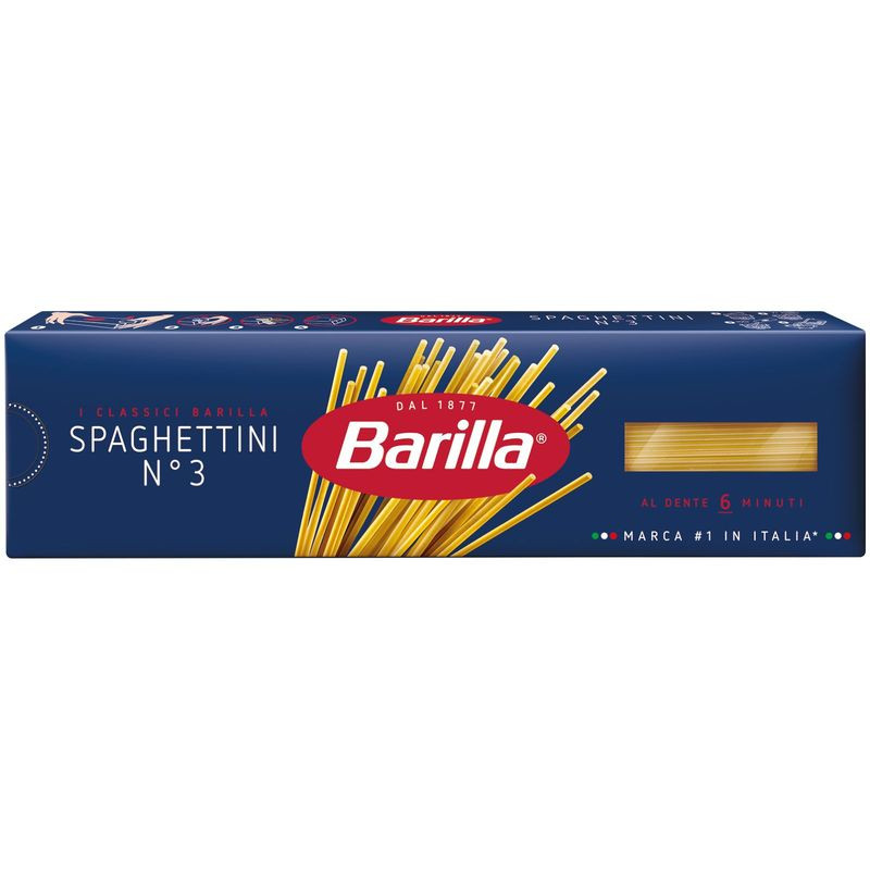 Изображение товара Макароны Barilla Spaghettini n.3 из твердых сортов пшеницы 450г
