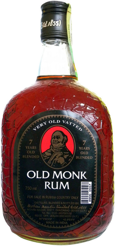 Изображение товара Ром Old Monk 7-летний тёмный 42.8%, 750 мл Индия