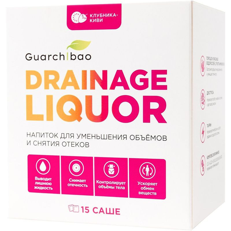 Изображение товара Guarchibao БАД дренаж улучшенная формула клубника-киви 15х5г, Россия