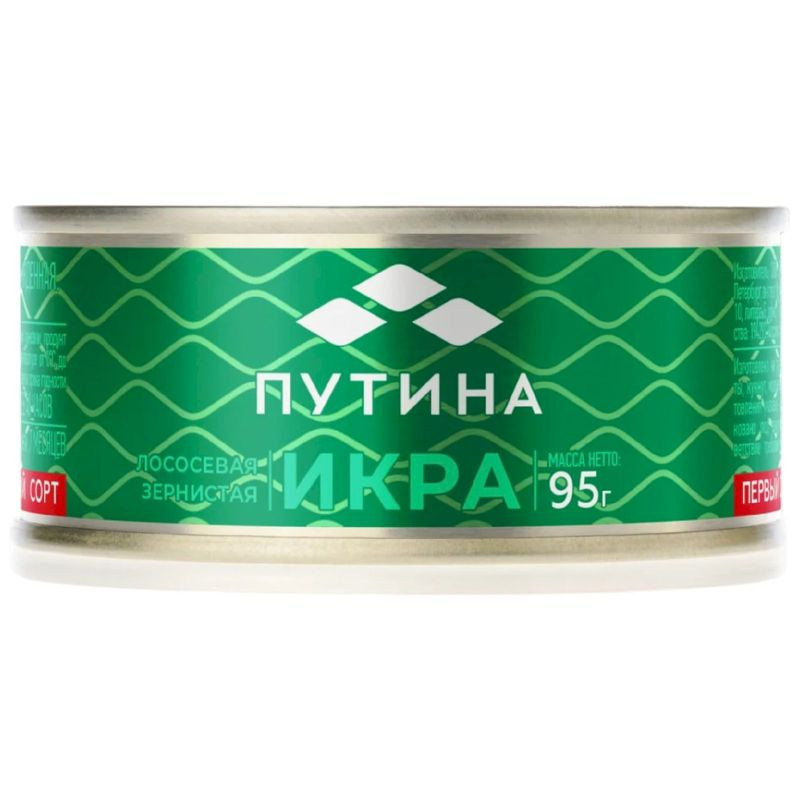 Изображение товара Икра Путина горбуша зернистая 95г натуральный деликатес для ценителей