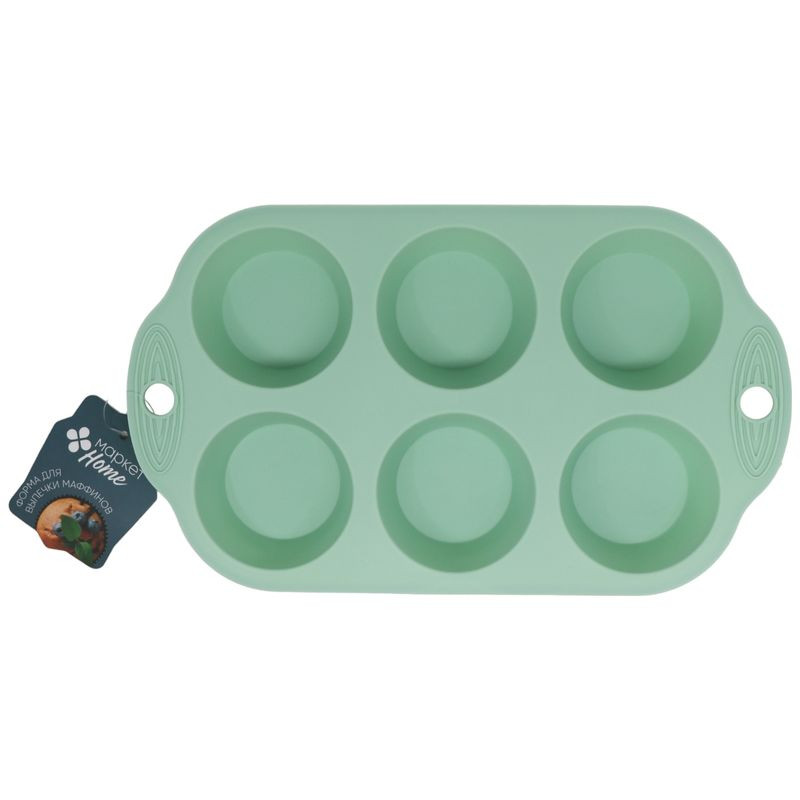Изображение товара Форма для выпечки маффинов 29х17х3см Маркет силиконовая для духовки
