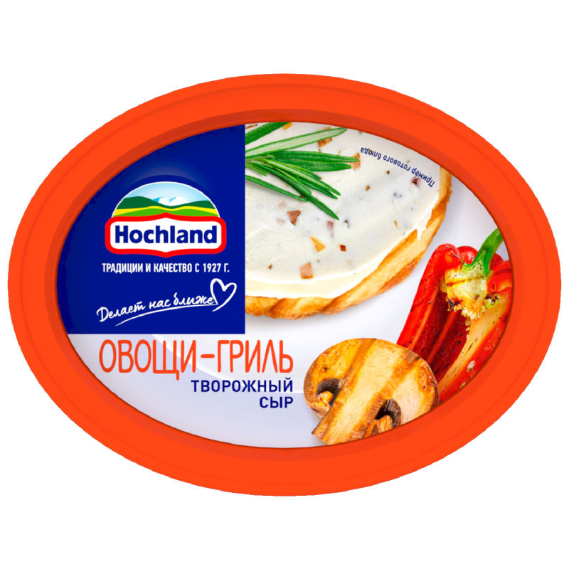 Изображение товара Сыр творожный Hochland овощи-гриль 60%, 140г