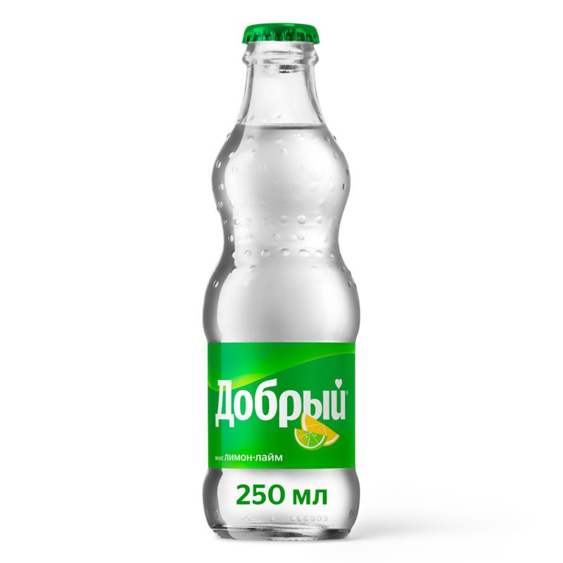 Изображение товара Газированный напиток Добрый лимон-лайм 250 мл освежающий цитрусовый вкус
