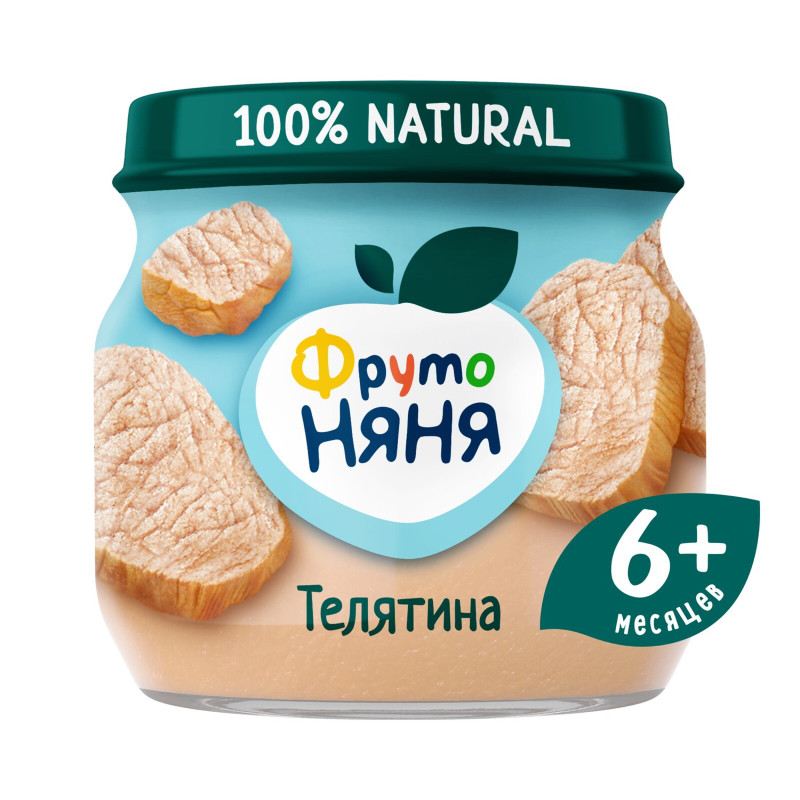 Изображение товара Пюре ФрутоНяня телятина с 6 месяцев, 80г