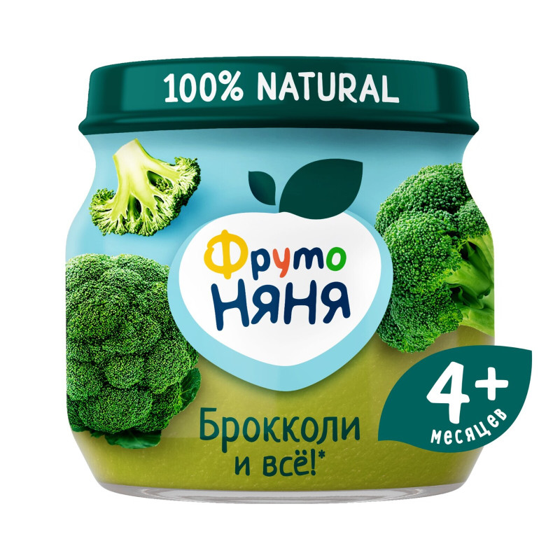 Изображение товара Пюре ФрутоНяня из брокколи с 4 месяцев, 80г
