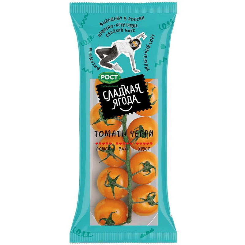 Изображение товара Томаты черри жёлтые 200г Сладкая Ягода свежие Россия