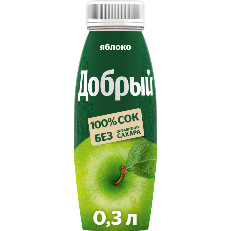 Изображение товара Сок Добрый яблоко, 300мл