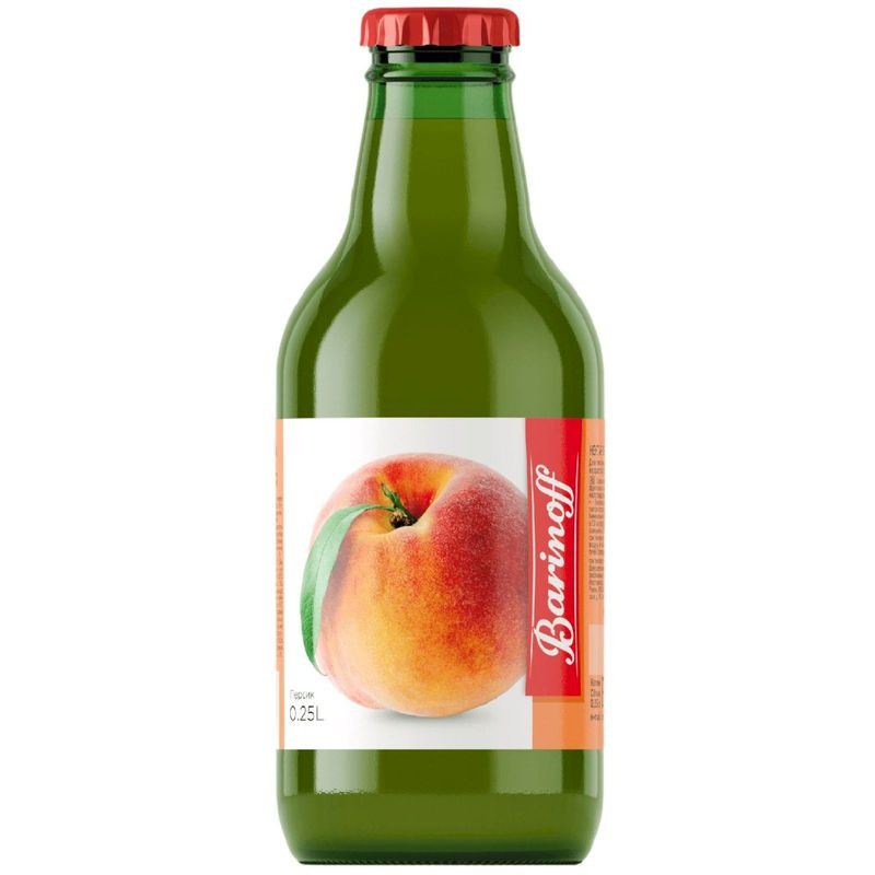 Изображение товара Нектар Barinoff персиковый с мякотью 250 мл - натуральный напиток без консервантов
