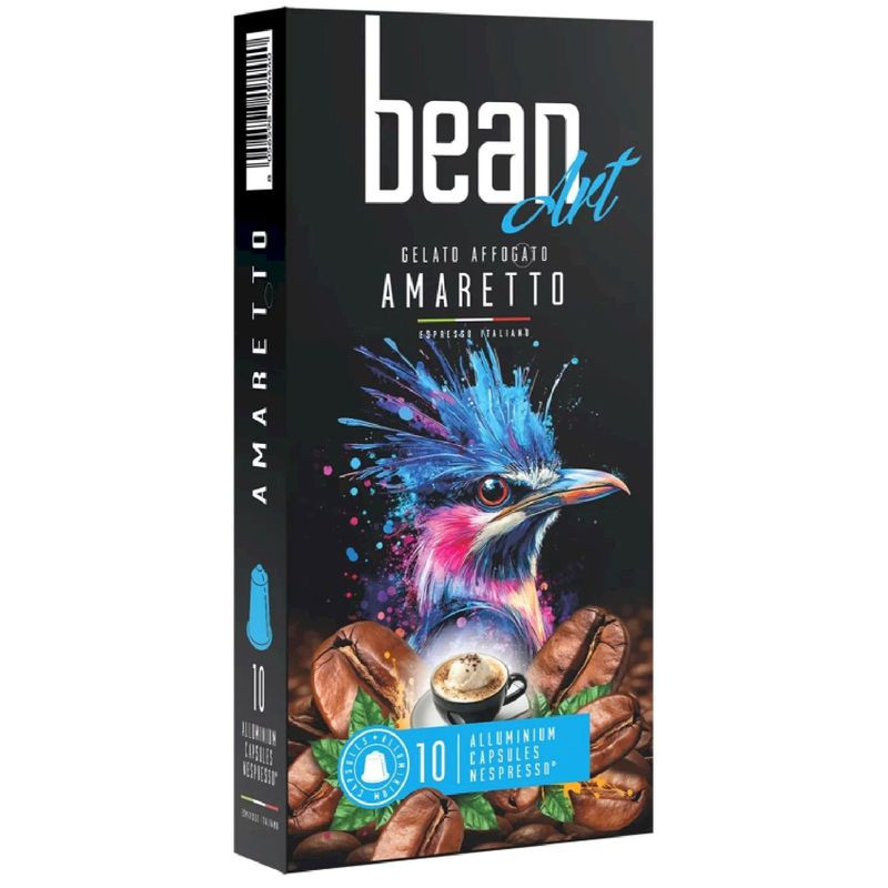 Изображение товара Кофе жареный молотый Bean Art Gelato Afffogato Amaretto в капсулах 55г
