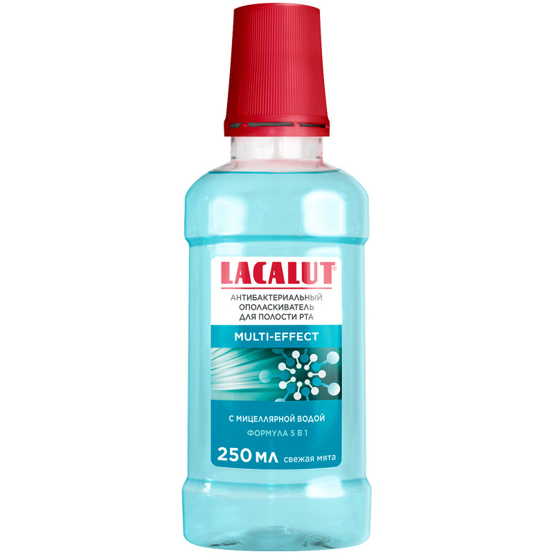 Изображение товара Ополаскиватель для полости рта Lacalut Multi-effect антибактериальный, 250мл