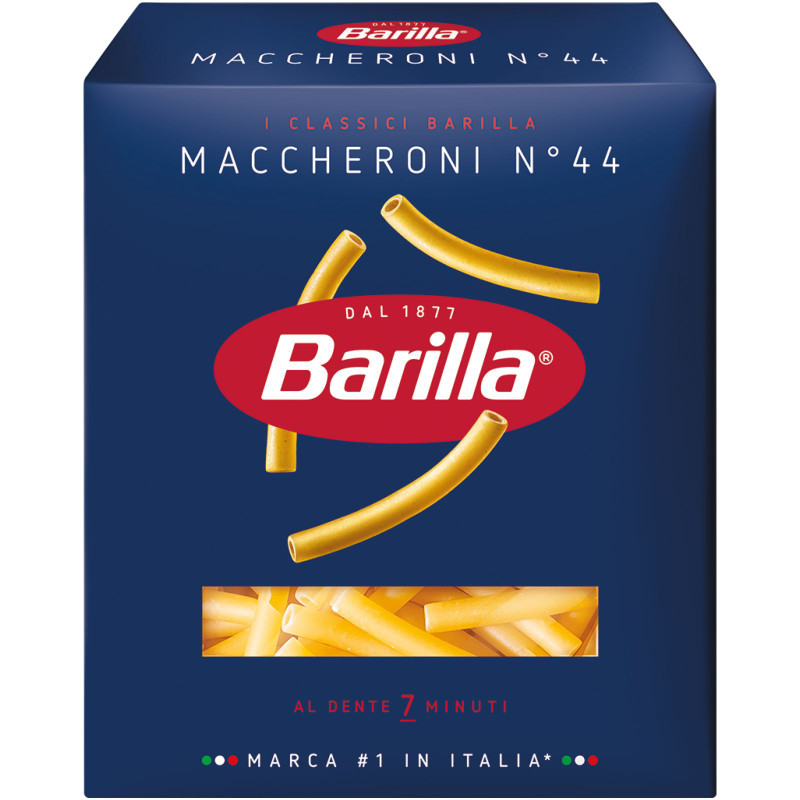 Изображение товара Макароны Barilla Maccheroni n.44 из твёрдых сортов пшеницы, 450г