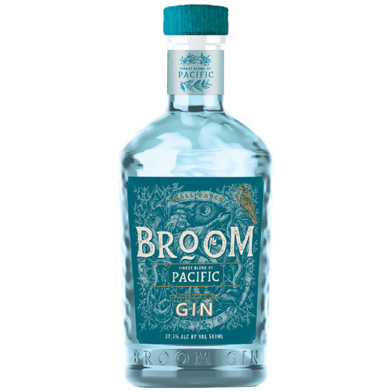 Изображение товара Джин Broom Pacific 37.5% 500мл — алкогольный напиток высокого качества