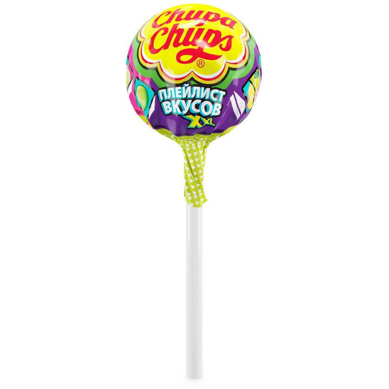 Изображение товара Карамель Chupa Chups Плейлист Вкусов XXL 29г конфеты на палочке Россия