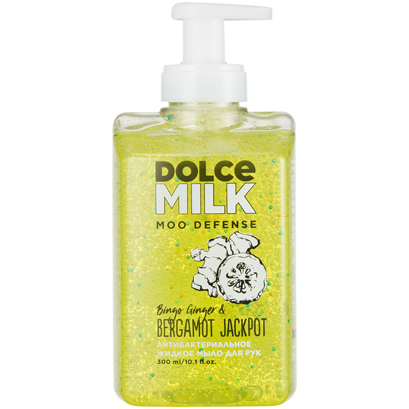 Изображение товара Мыло жидкое Dolce Milk Имбирь-Богатырь & Бергамот антибактериальное 300мл