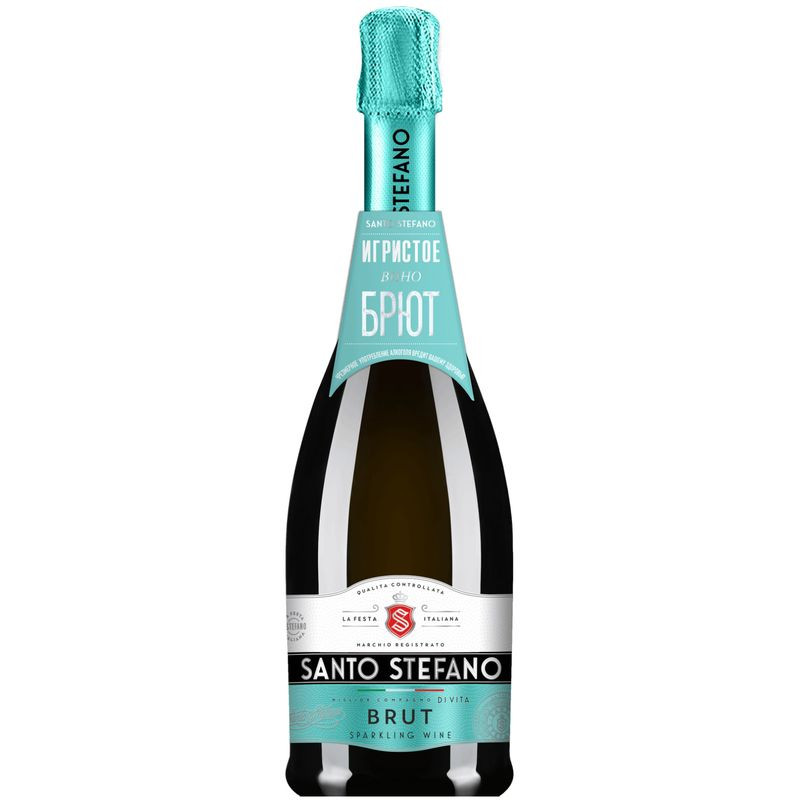 Изображение товара Игристое белое вино Santo Stefano брют 750 мл Россия